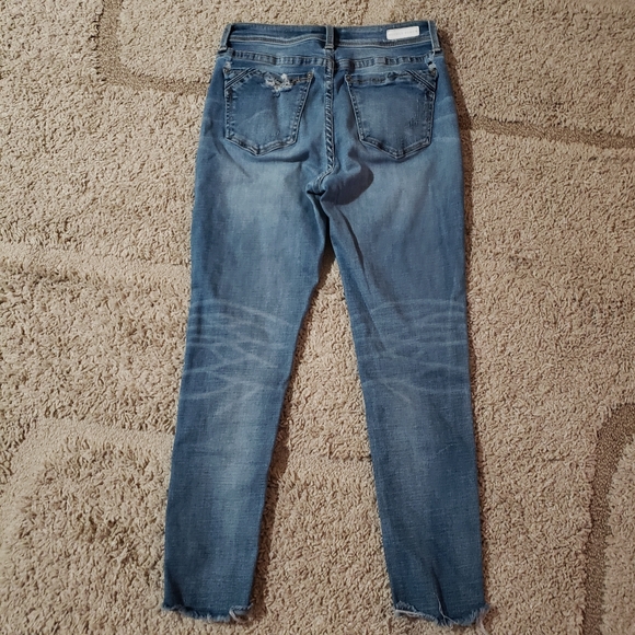 GUC Buckle Black Distressted Riped Jeans unknown fit no or size skinny stretch - Picture 5 of 16